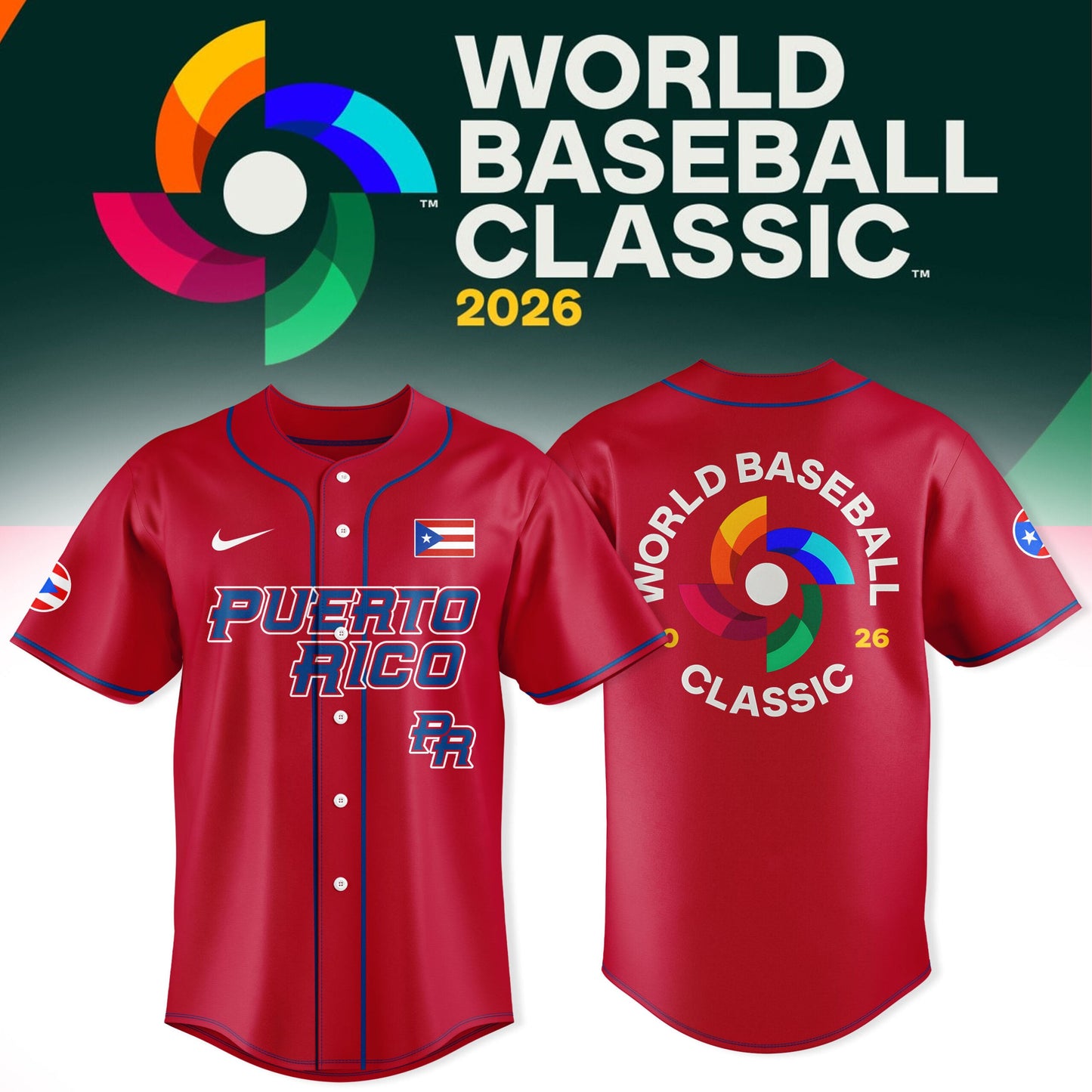 Puerto Rico Baseball 2026 World Baseball Classic Red