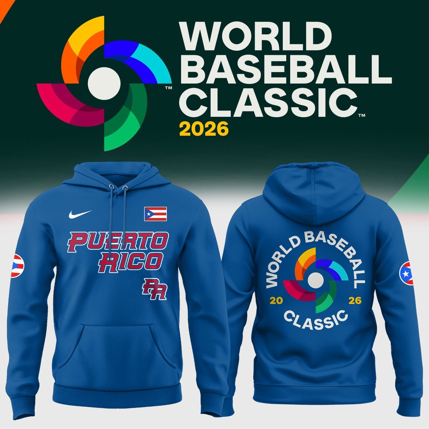 Puerto Rico Baseball 2026 World Baseball Classic Hoodie