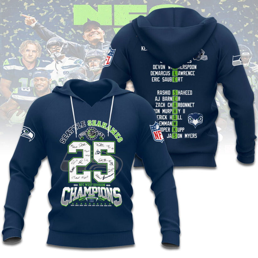 Seattle Seahawks 2025 NFC Conference Champions Hoodie
