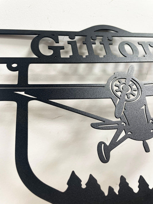 Airplane Metal Sign,Custom Airplane Monogram,Pilot Gifts,Personalized Aviation Signs,Custom Plane Wall Art,Airline Sign,Airplane Wall Decor
