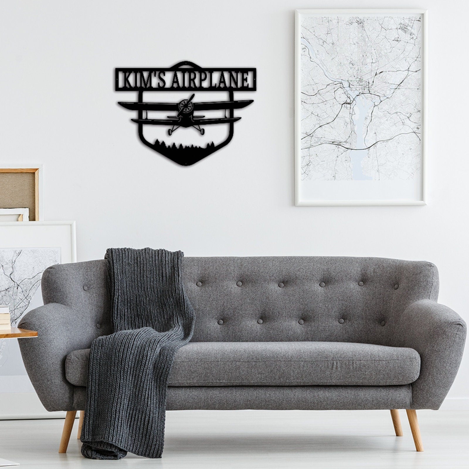 Airplane Metal Sign,Custom Airplane Monogram,Pilot Gifts,Personalized Aviation Signs,Custom Plane Wall Art,Airline Sign,Airplane Wall Decor