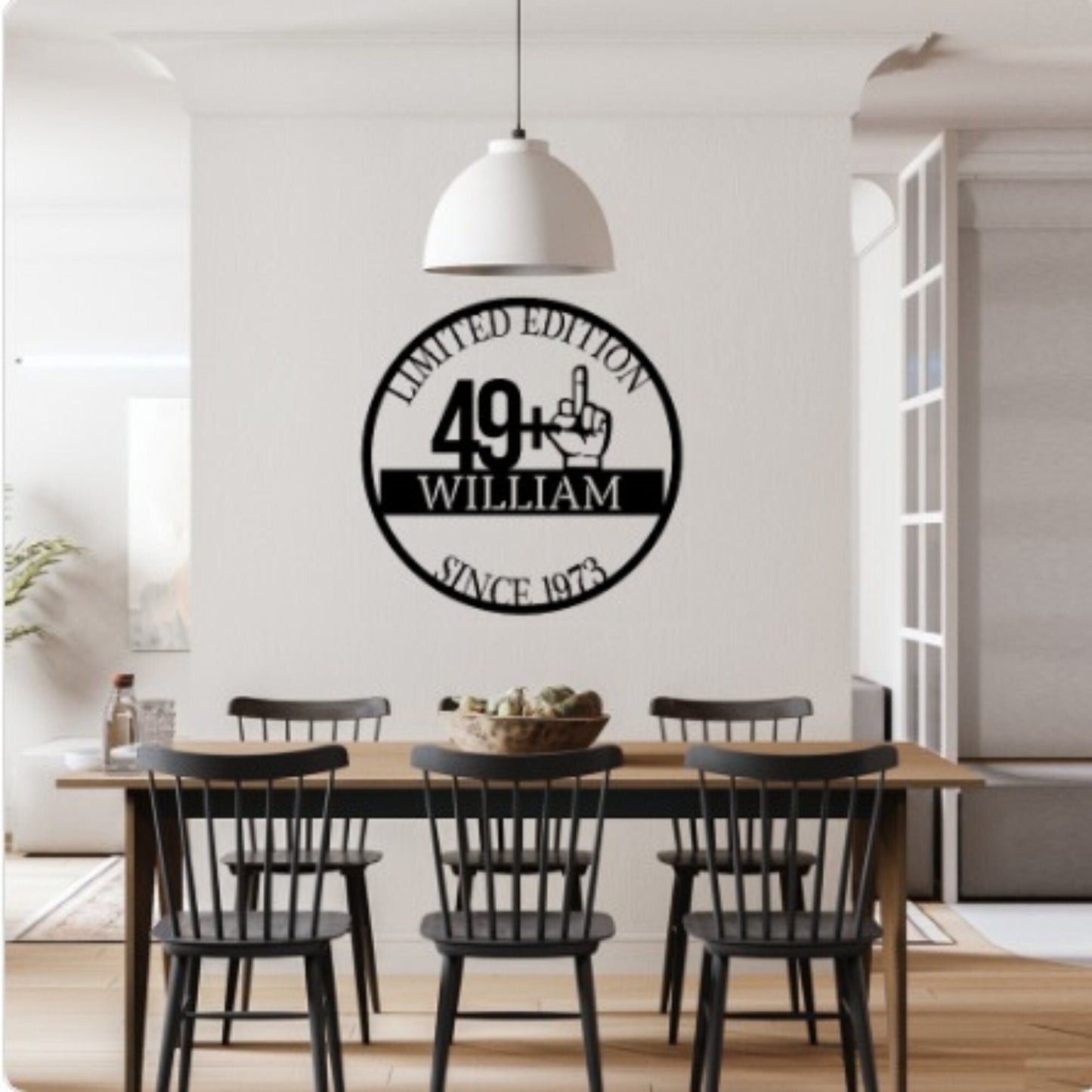 50th Birthday Gift For Him, Birthday Metal Sign, Funny Gift For Husband, Boyfriend, Personalized Sign, Custom Name Wall Sign, Gift For Her