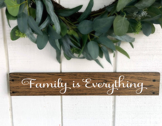 Family is Everything Sign, Family Wall Art, Rustic Decor, Home Decor, Family Wood Sign, Family Is Sign, Farmhouse Sign