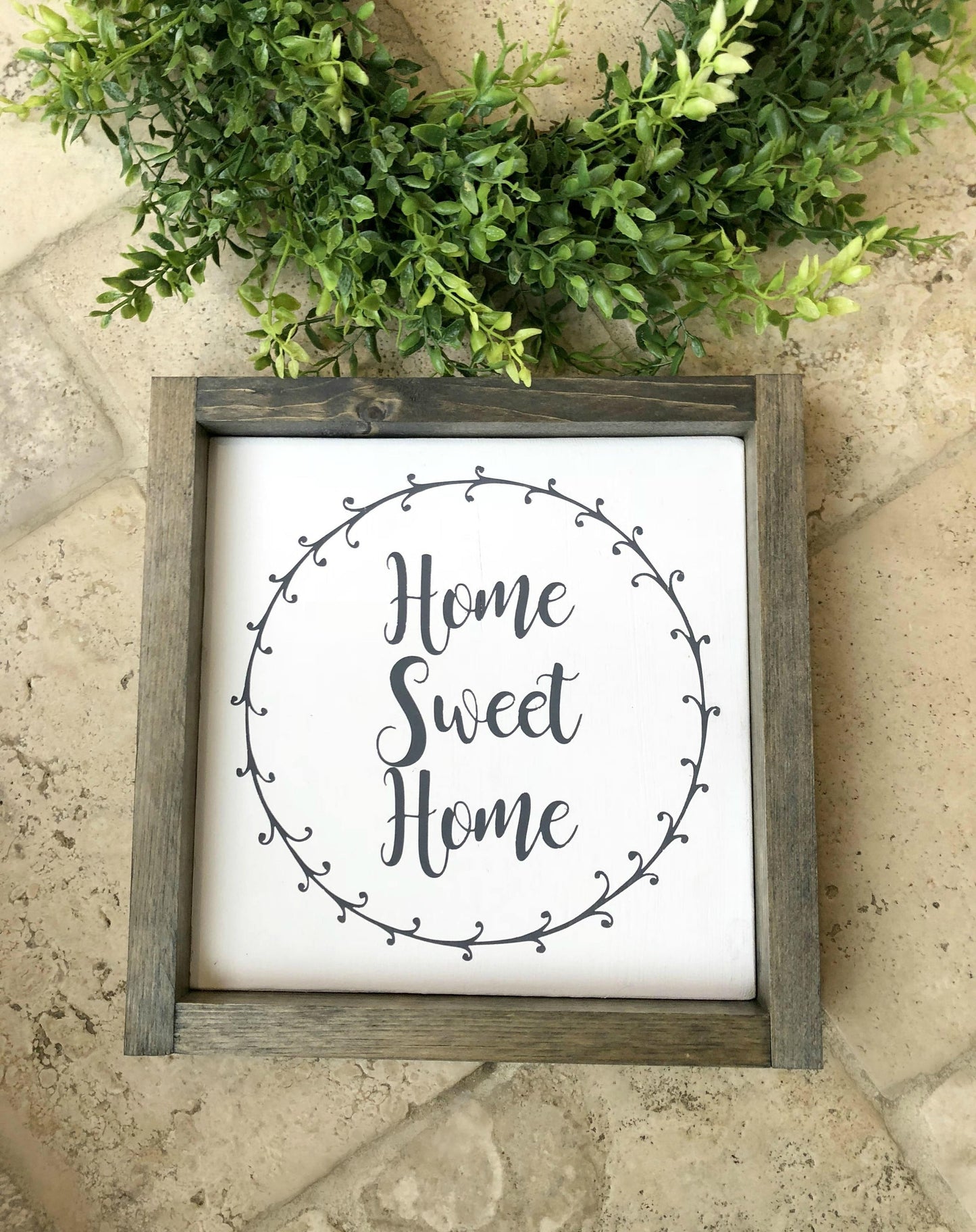 Home Sweet Home Wooden Sign, Farmhouse Style Sign, Rustic Wood Sign, New Home Gift, Fixer Upper Style, Home Decor