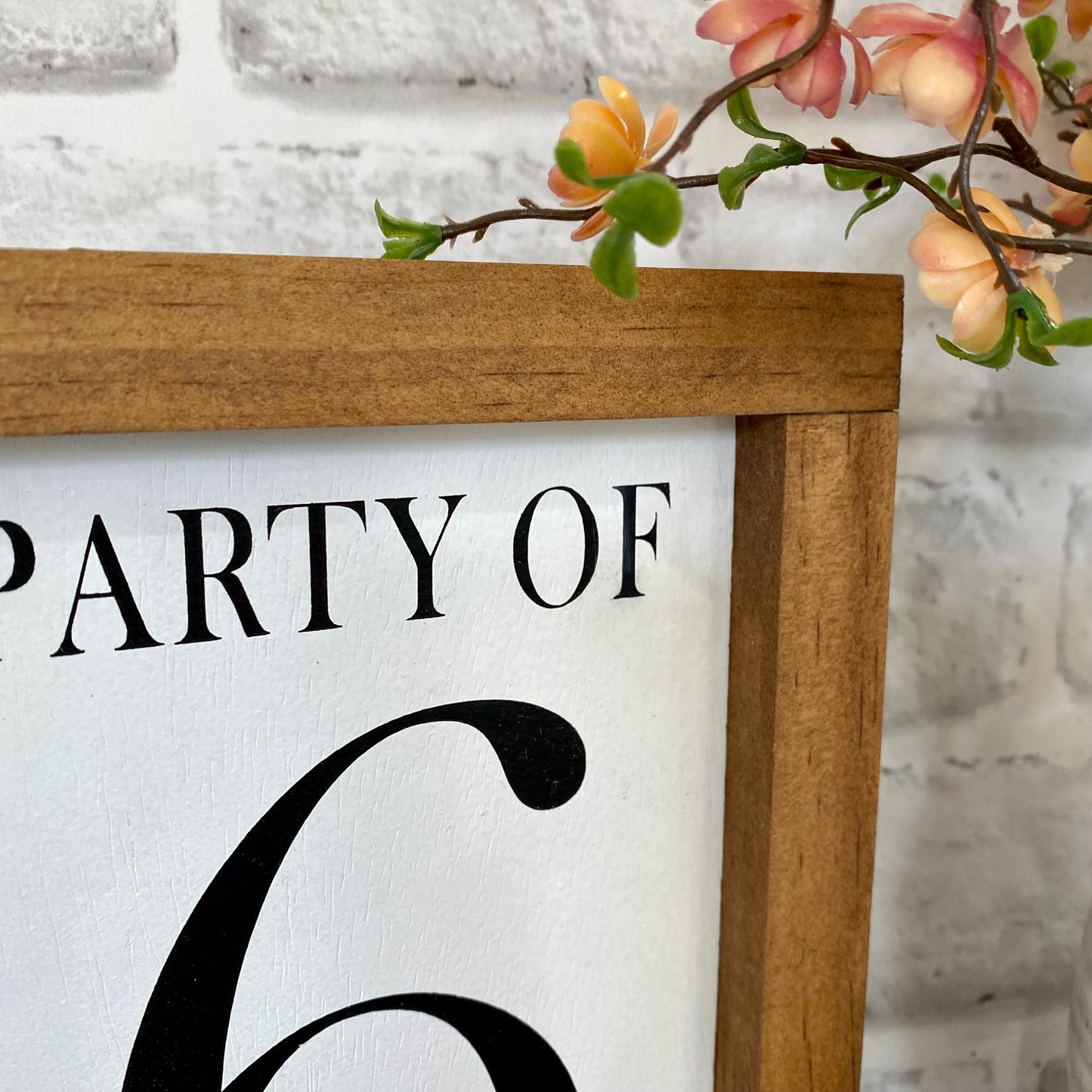 Party of Sign, Family Party of, Family Name Gallery Sign, Number Sign, Party of 4, Party of 5, Last Name Sign, Personalize Family Wood Sign