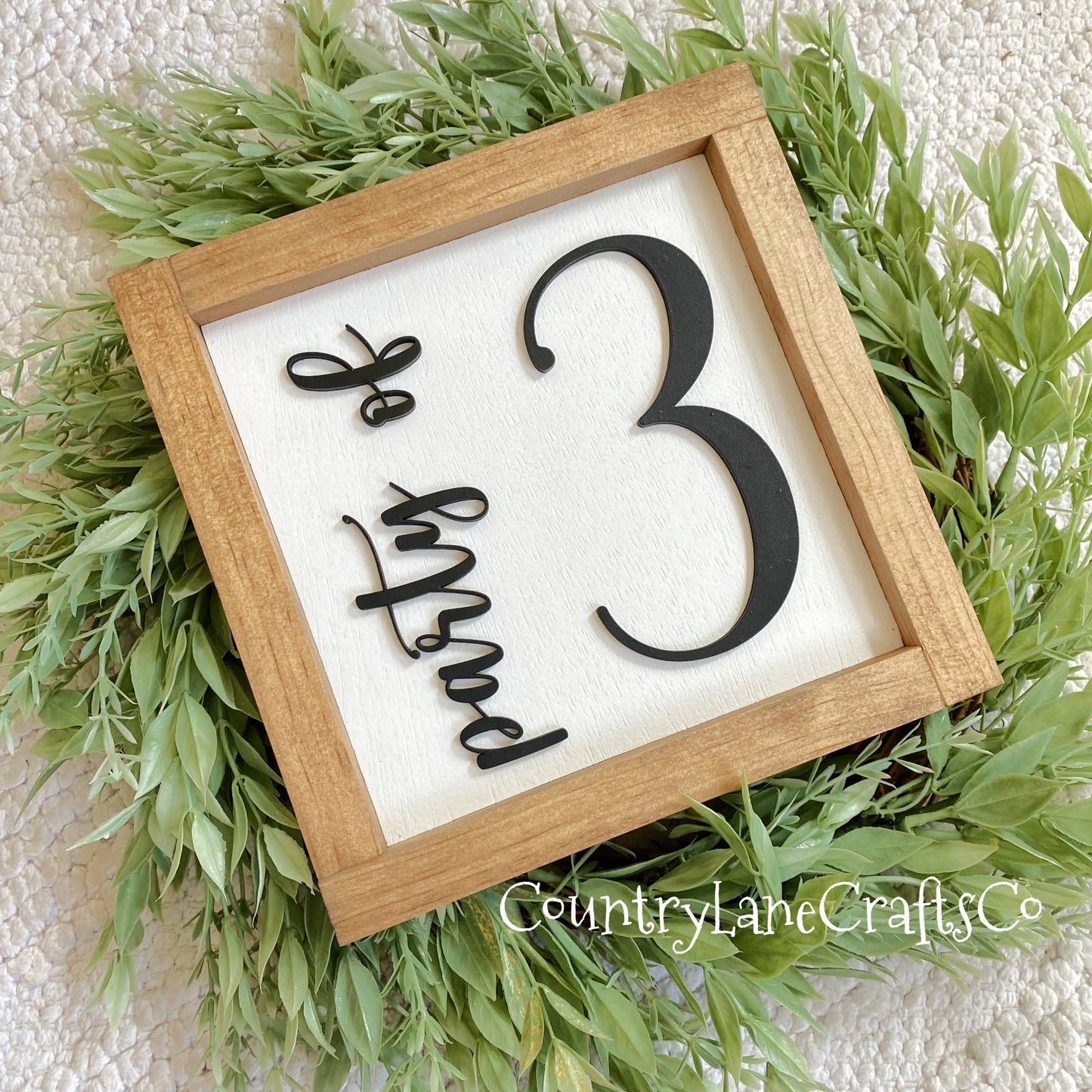 Party of Sign, 3D Number Party of Sign, Baby Shower Gift, Gallery Wall Art, Party of 3,4,5 Sign, Family Decor Sign, Any Number Sign,