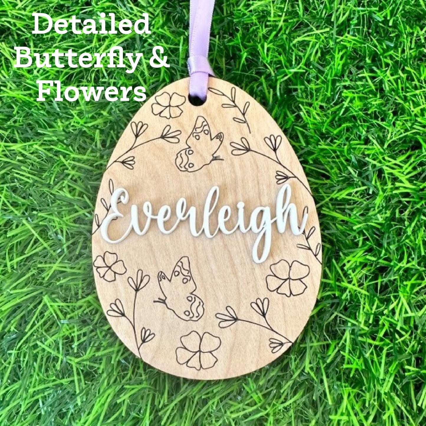 Personalized Egg Easter Basket Tag, Custom Easter Tag, Name Tag for Easter Basket, Kids Easter Name Tag For Basket