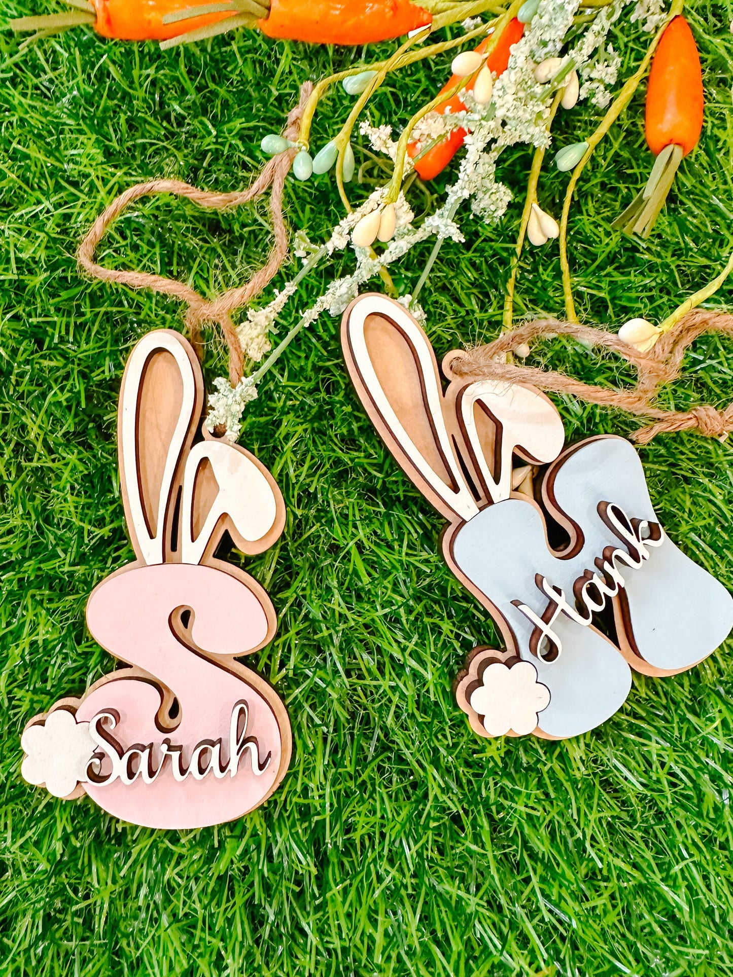 Easter Basket Personalized Tags, Easter Bunny Letter Tags, Personalized Tags for Easter, Easter Bunny Tag, Easter Basket Name Tags