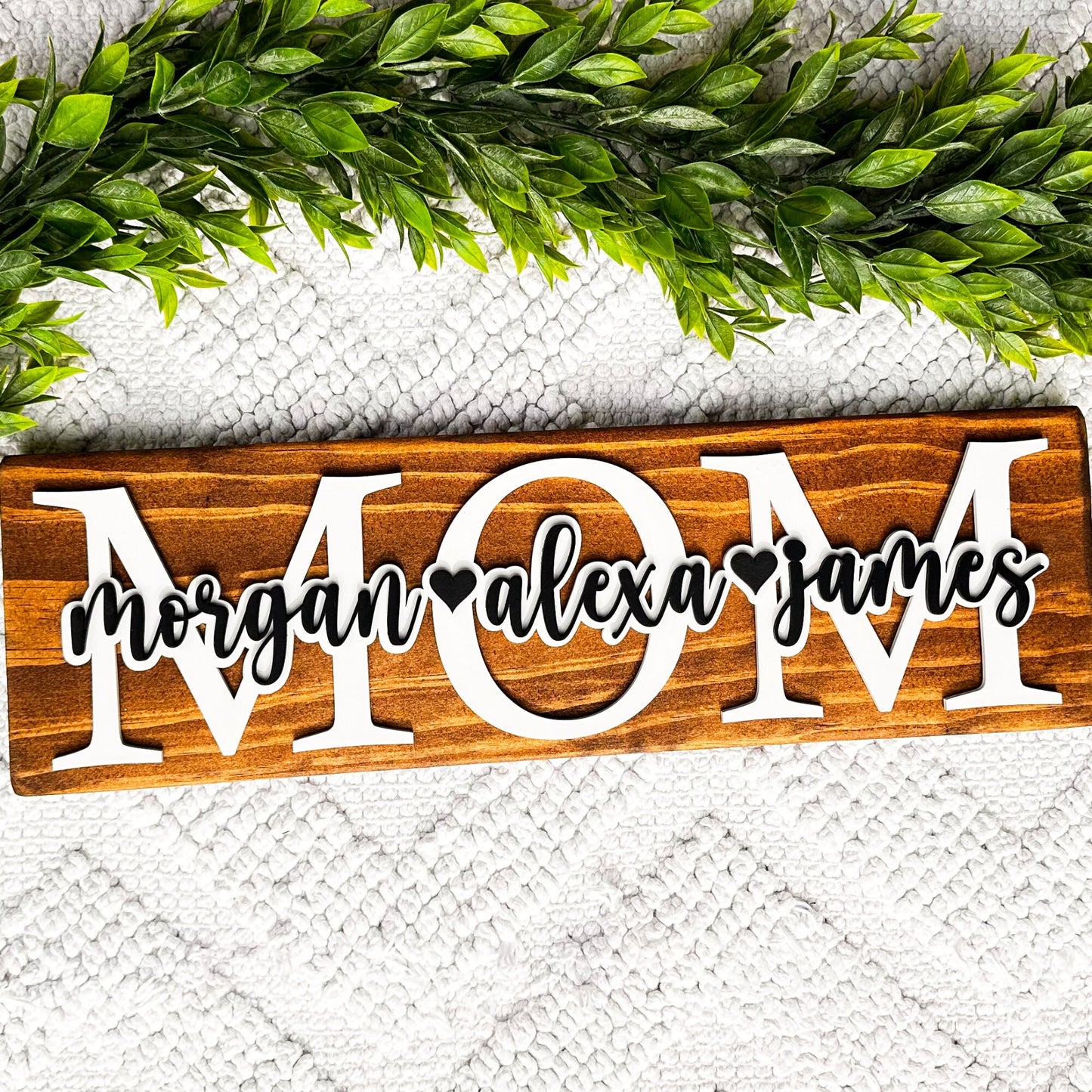 Personalized Mothers Day Gift, Mom Wood Sign, Mom Gift From Kids, Family Name Sign, Mom Gift, Grammy Gift, Sign For Mom With Kids Names