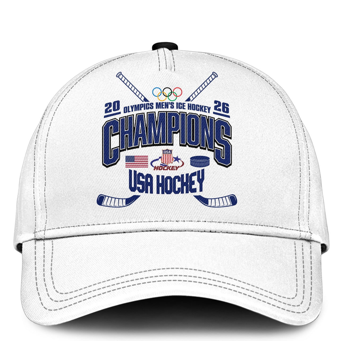 , Team USA 2026 Olympic Men’s Ice Hockey Champions Hoodie Limited Edition White