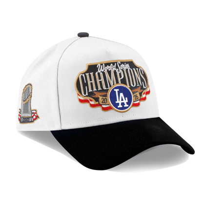 Dodgers Back-To-Back World Series Champions Bomber + Printed Hat