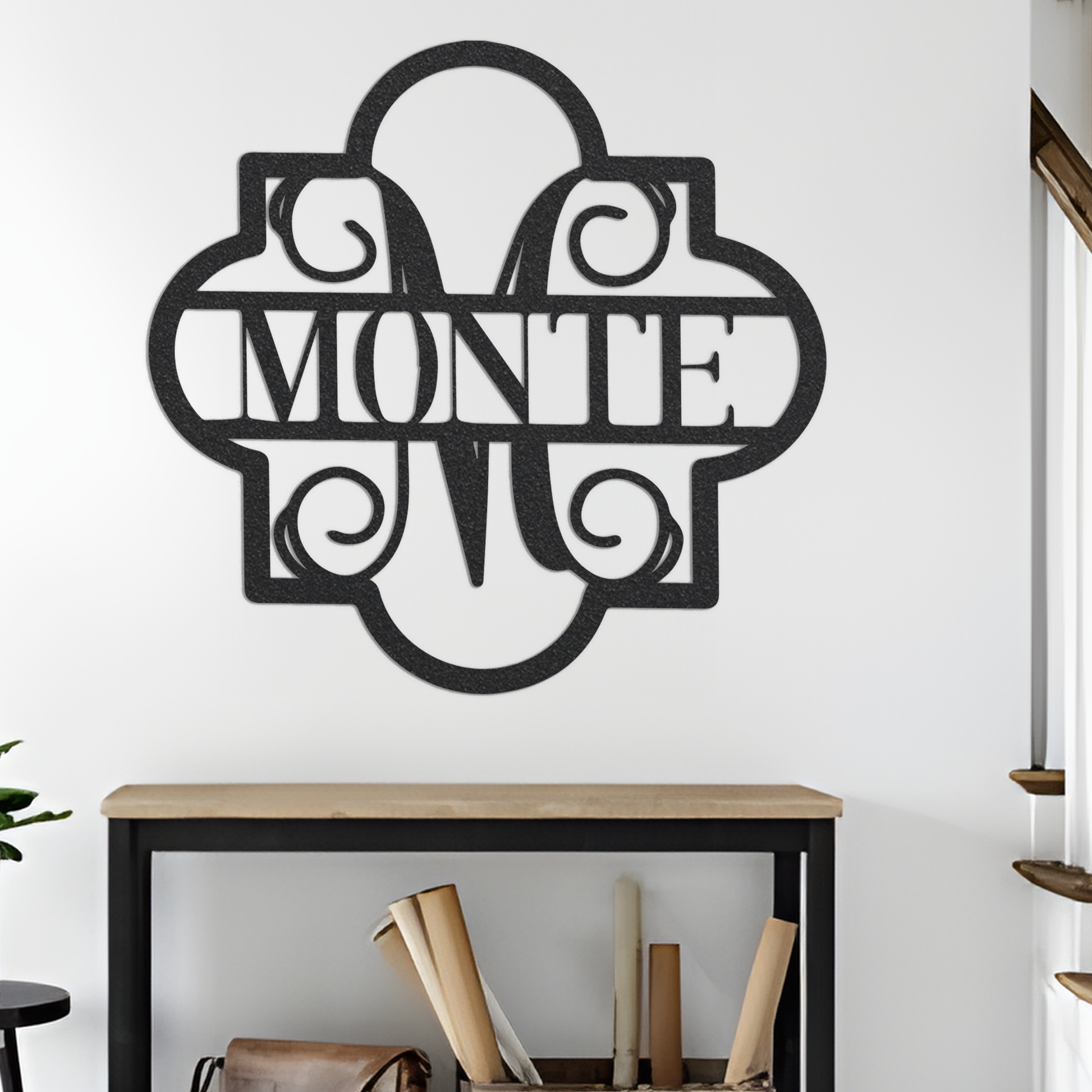 Metal Monogram Sign, Custom Metal Sign, Metal Name Sign, Monogram Wall Decor, Metal Monogram Letters, Metal Gift, Home Decor