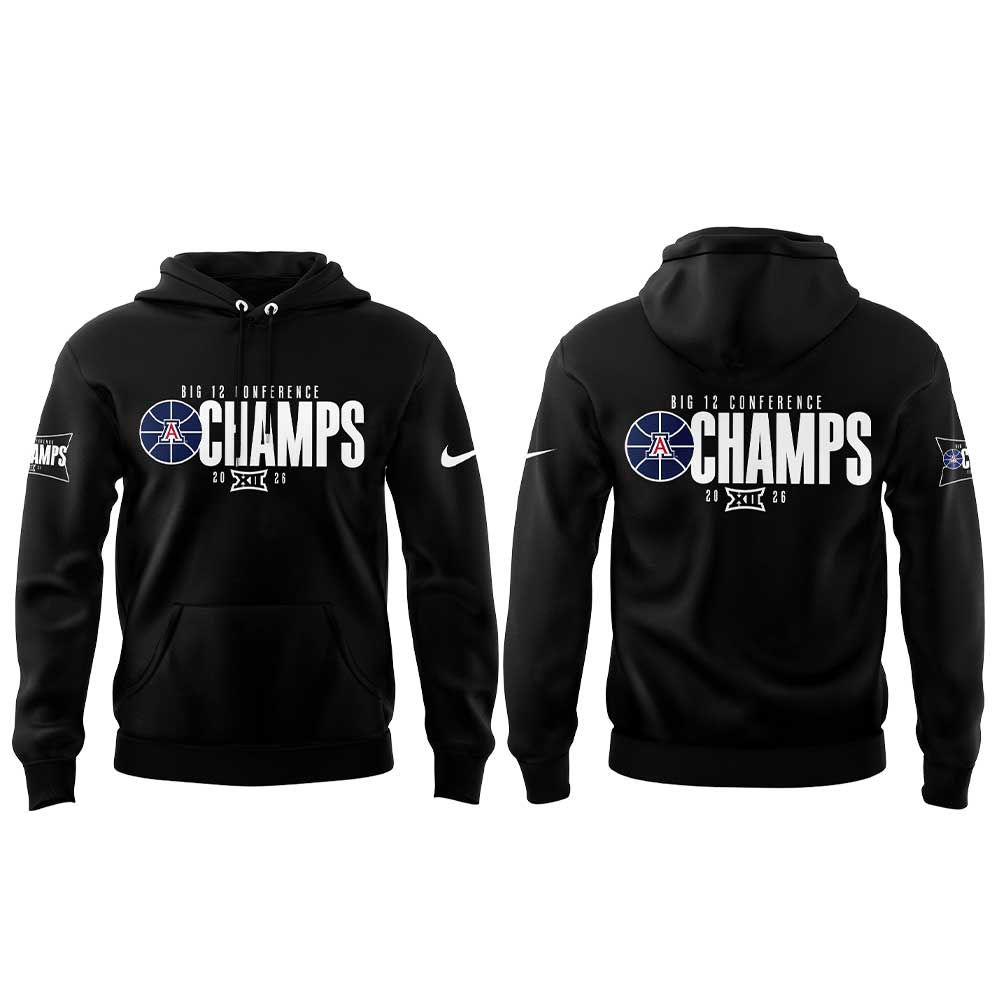 Arizona Wildcats Men’s Basketball 2026 Big 12 Conference Regular Season Champions Hoodie