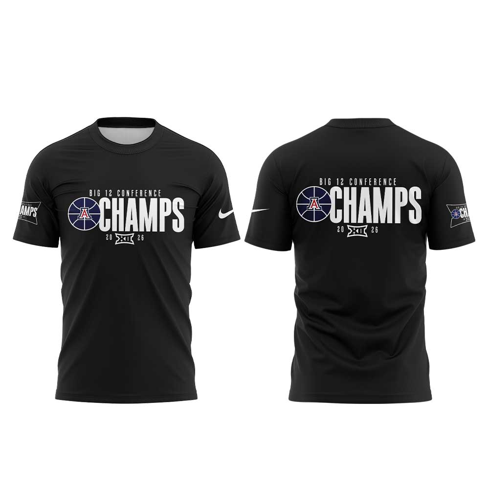 Arizona Wildcats Men’s Basketball 2026 Big 12 Conference Regular Season Champions Shirt