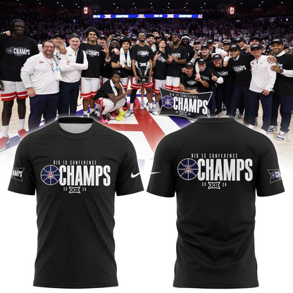 Arizona Wildcats Men’s Basketball 2026 Big 12 Conference Regular Season Champions Shirt
