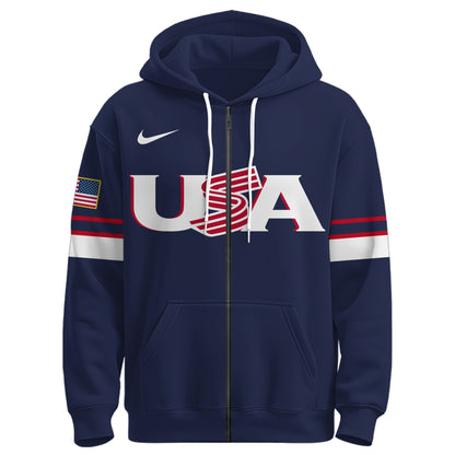USA World Baseball Classic Zip Hoodie Ver 2