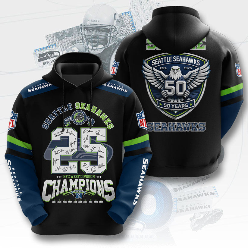 Seattle Seahawks 2025 NFC Conference Champions Hoodie
