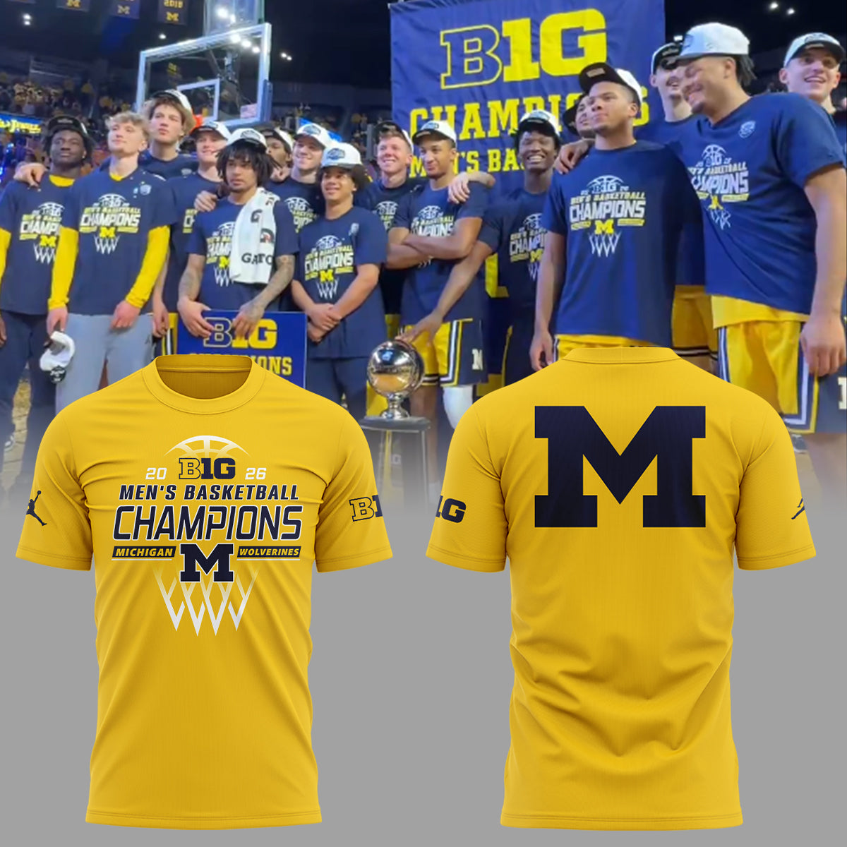 Limited Edition Michigan B10 MBB Champions Shirt-ND03092608