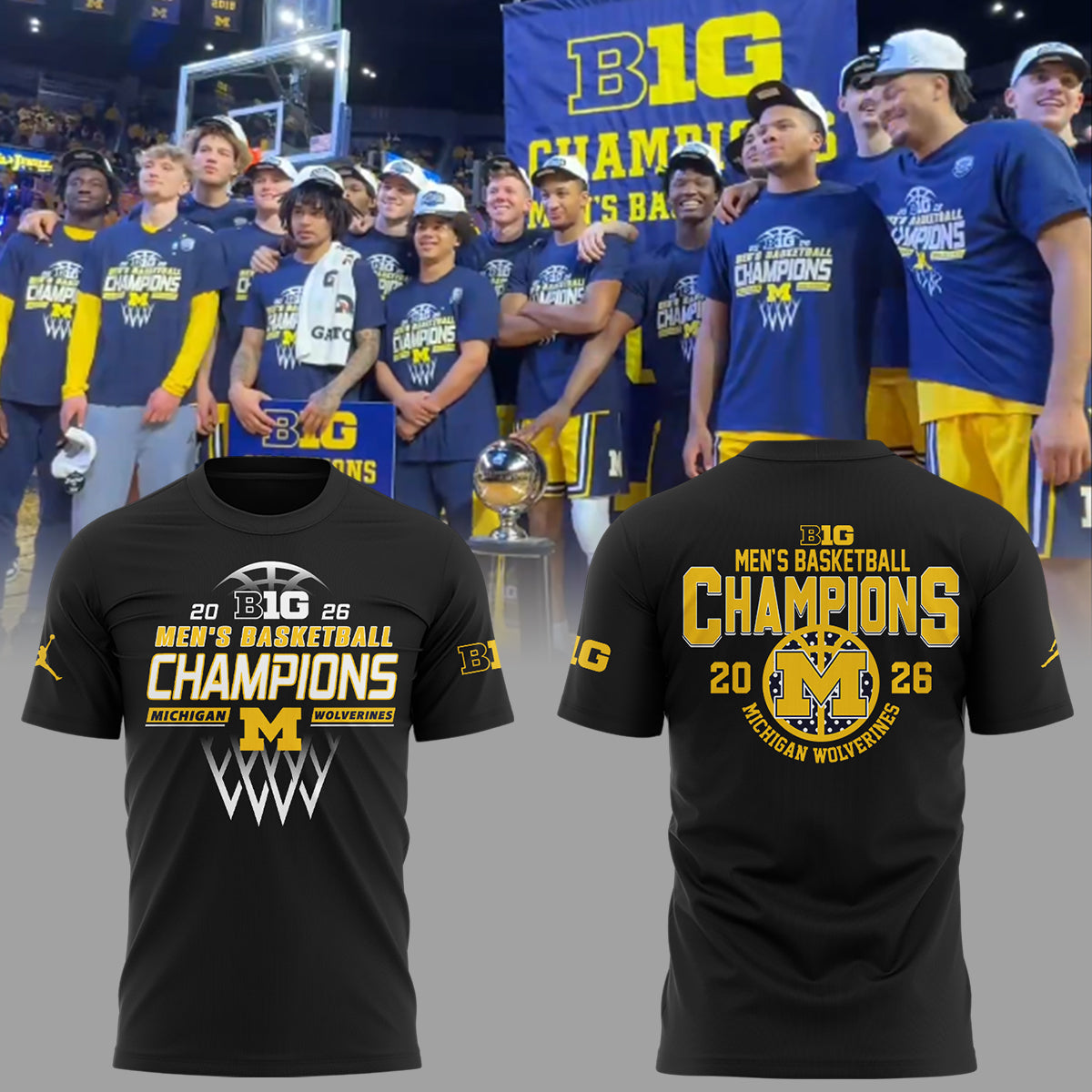 Limited Edition Michigan B10 MBB Champions Shirt-ND03092613