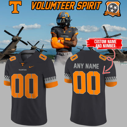 Limited Edition Volunteer Football Smokey Grey ‘Volunteer Spirit’ Jersey Custom