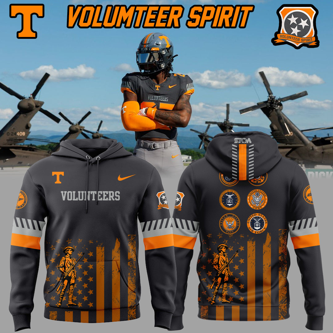 Limited Edition Volunteer Football Smokey Grey ‘Volunteer Spirit’ Hoodie-ND040725010