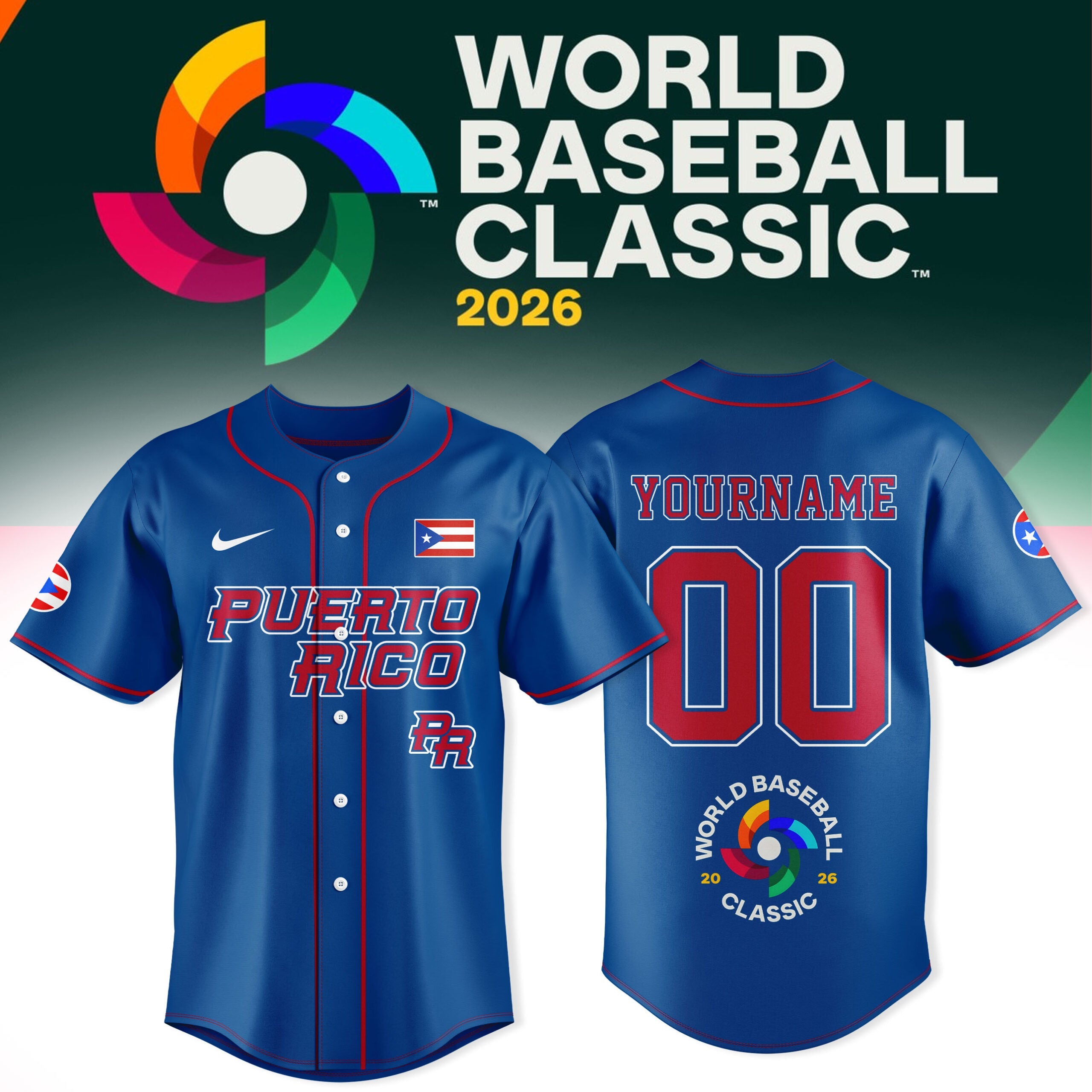 Puerto Rico Baseball 2026 World Baseball Classic – Unique Ink Lab