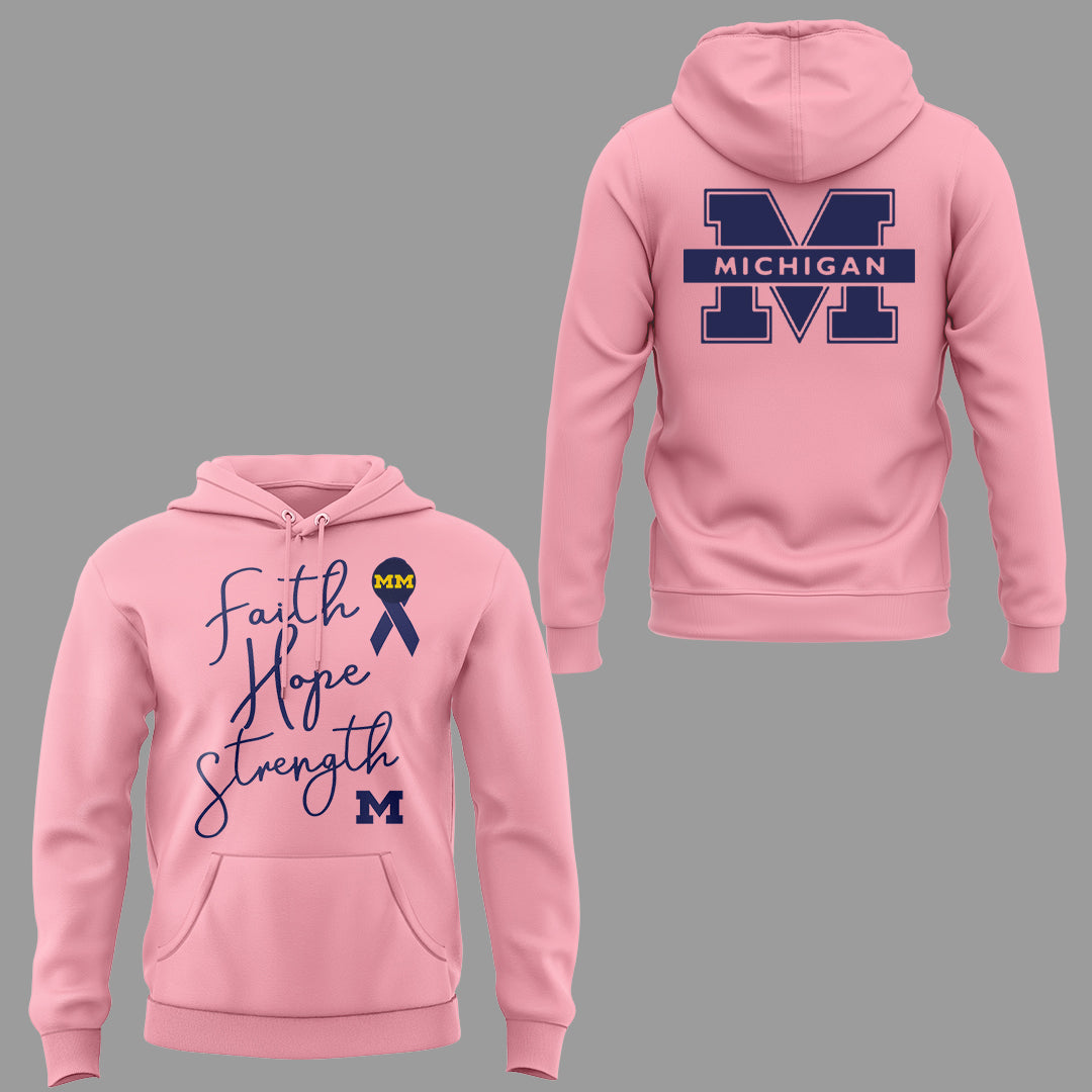 Limited Edition Michigan MBB Block Cancer Hoodie-PU26020705