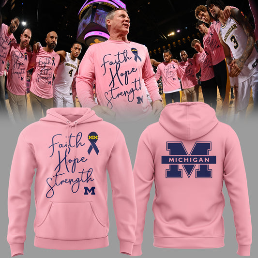 Limited Edition Michigan MBB Block Cancer Hoodie-PU26020705