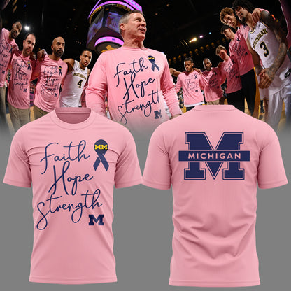 Limited Edition Michigan MBB Block Cancer Shirt-PU26020706