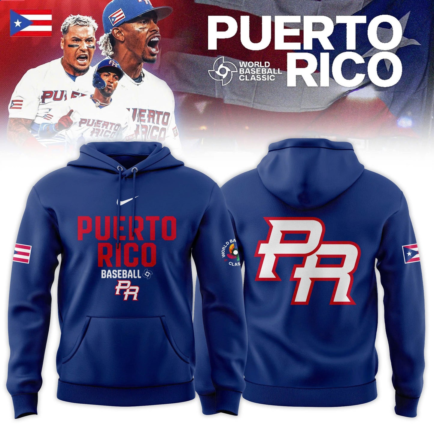 Puerto Rico Baseball 2026 World Baseball Classic Special Edition Hoodie