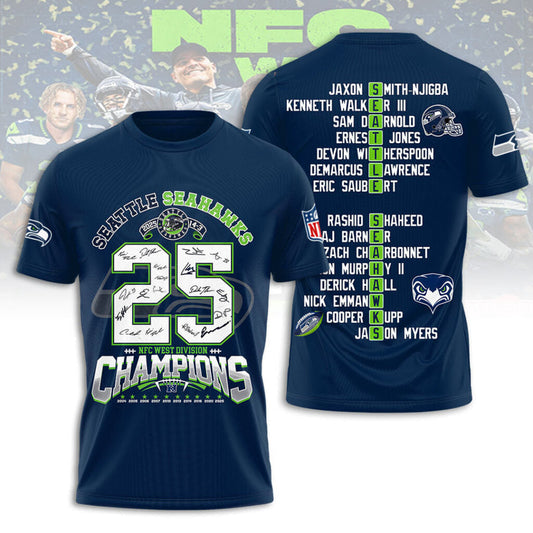 Seattle Seahawks 2025 NFC Conference Champions TShirt