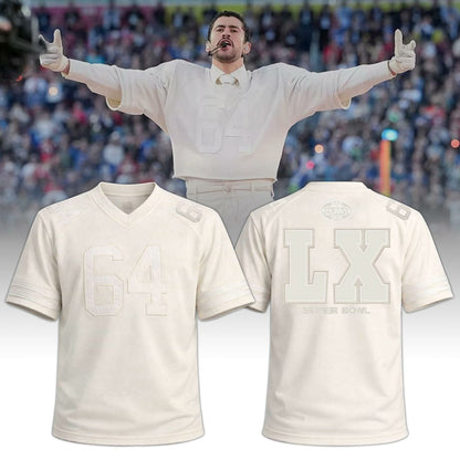 Bad Bunny “Ocasio 64” Super Bowl LX White Jersey