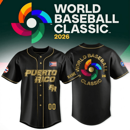 Puerto Rico - Baseball 2026 World Baseball Classic Goldden Personalization