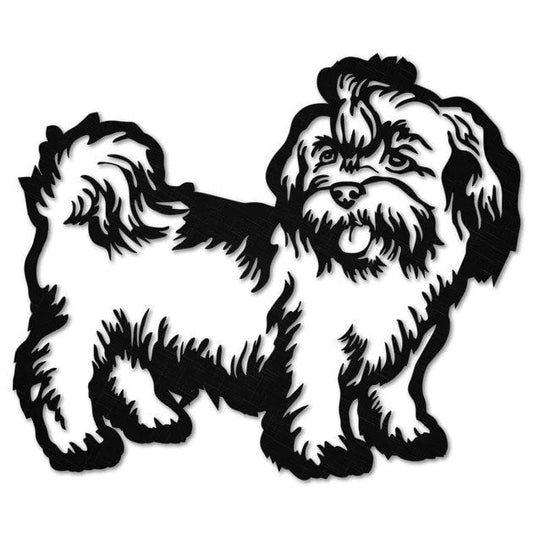 Shih Tzu Dog, Personalized Dog Sign, Dog Lover Gift, Custom Sign Metal, Shih Tzu Art, Dog Gifts for Owners, Animal Wall Hanging Decor