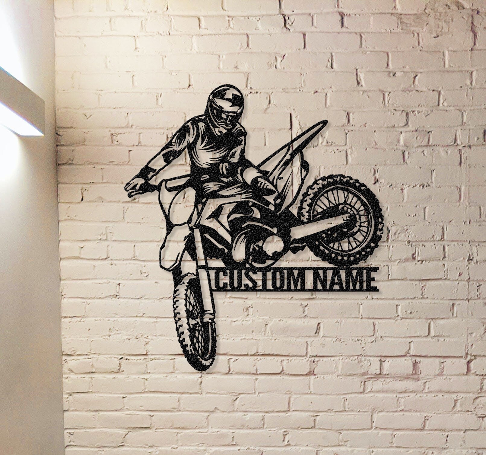 Personalized Motorcycle Metal Wall Art,Custom Biker Name Sign,Motorcycle Home Decor,Motorcycle Metal Sign,Biker Gift,Garage Decor