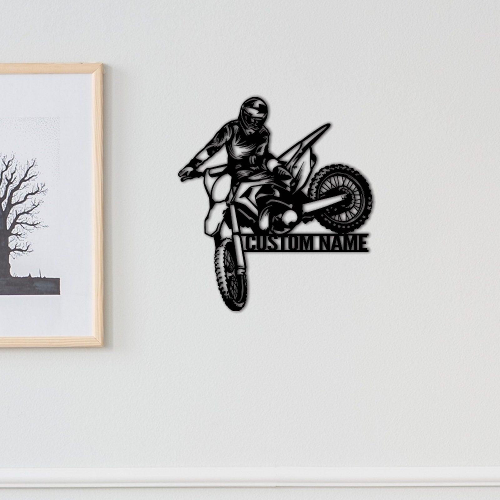 Personalized Motorcycle Metal Wall Art,Custom Biker Name Sign,Motorcycle Home Decor,Motorcycle Metal Sign,Biker Gift,Garage Decor