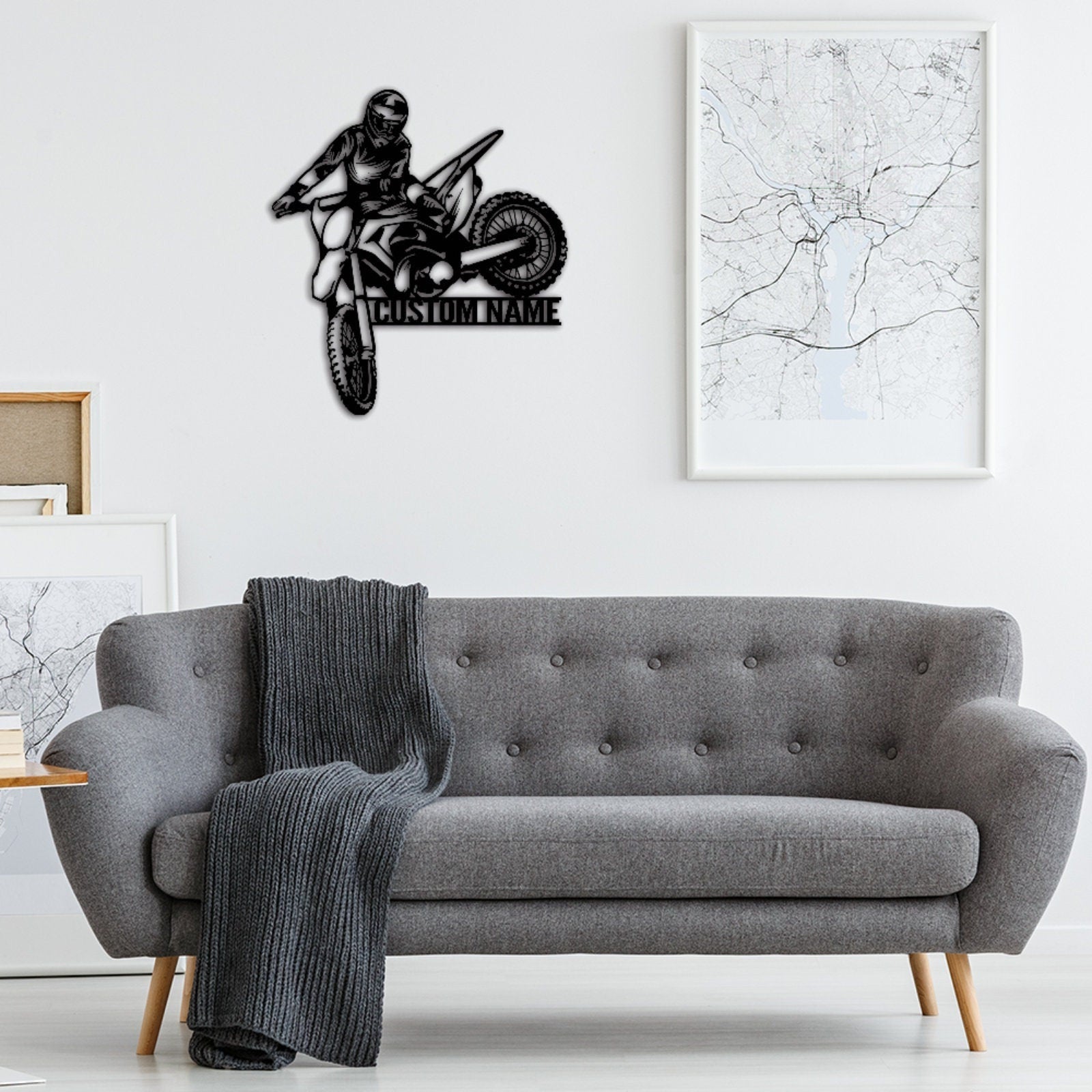 Personalized Motorcycle Metal Wall Art,Custom Biker Name Sign,Motorcycle Home Decor,Motorcycle Metal Sign,Biker Gift,Garage Decor