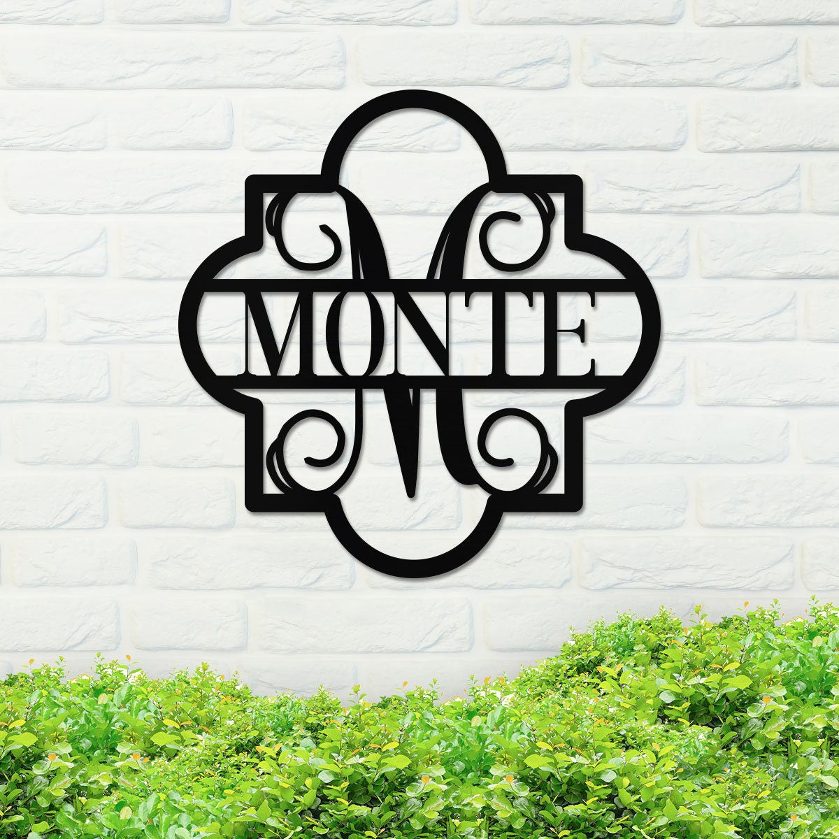 Metal Monogram Sign, Custom Metal Sign, Metal Name Sign, Monogram Wall Decor, Metal Monogram Letters, Metal Gift, Home Decor