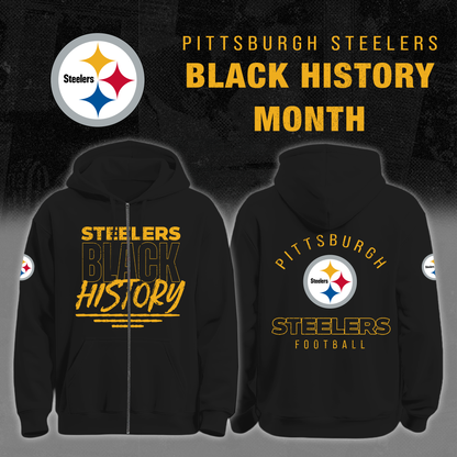 Steelers - Black History Month 2026 Limited Edition Zip Hoodie