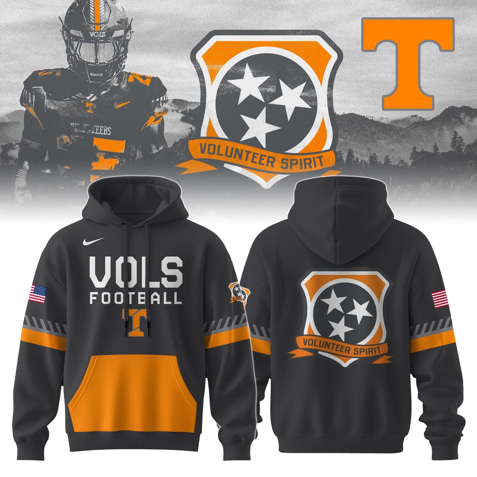 __.Tennessee Football  Smokey Grey Series Uniform 2025 Hoodie