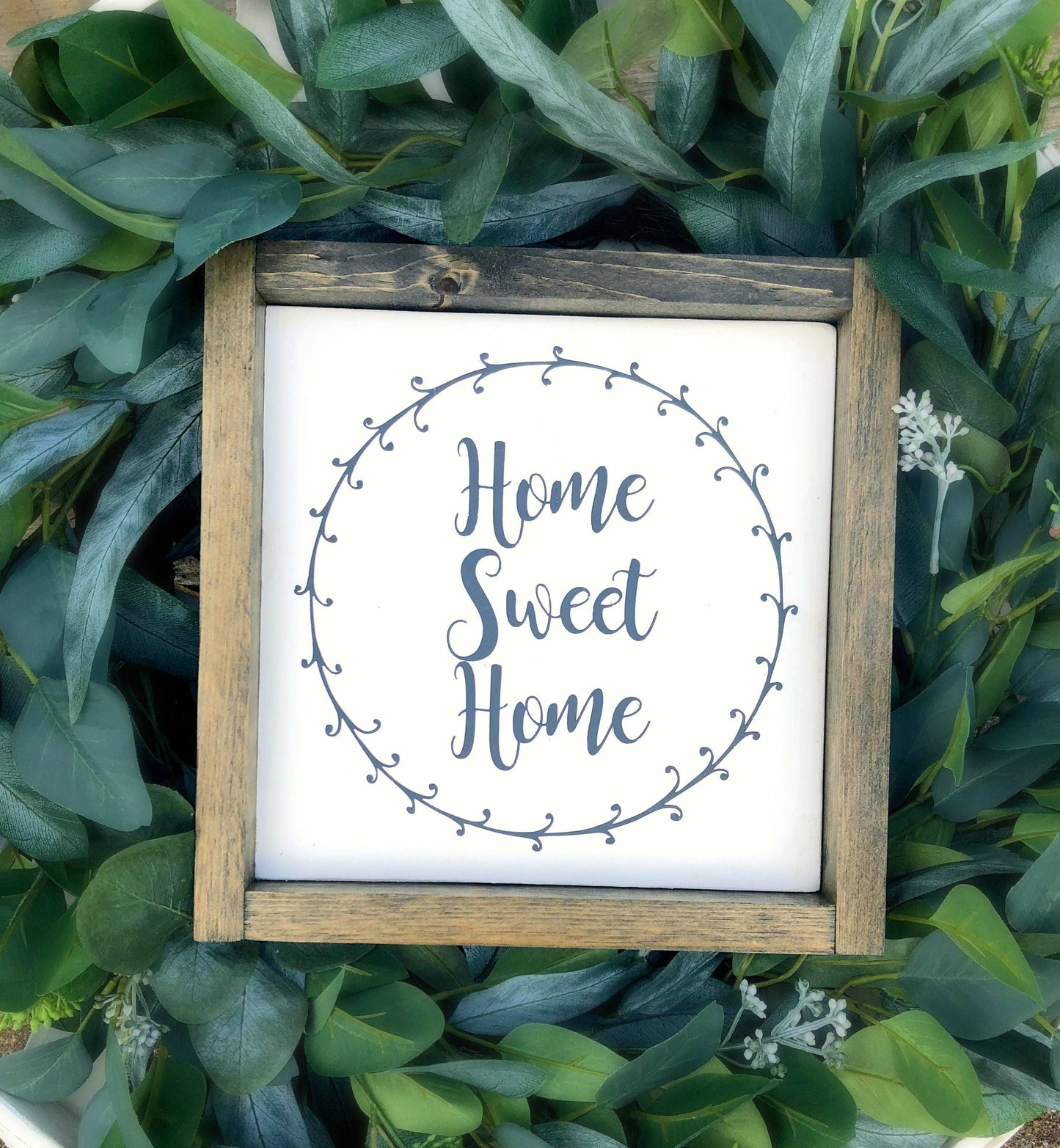 Home Sweet Home Wooden Sign, Farmhouse Style Sign, Rustic Wood Sign, New Home Gift, Fixer Upper Style, Home Decor
