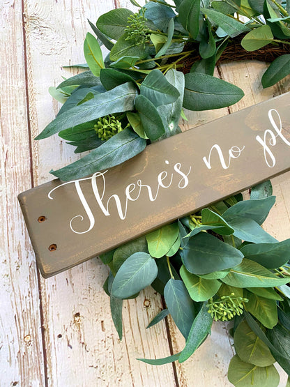 There's No Place Like Home Wood Sign, Pallet Wood Sign, Rustic Farmhouse, Housewarming, Realtor Gift, Country Decor, No Place Like Home