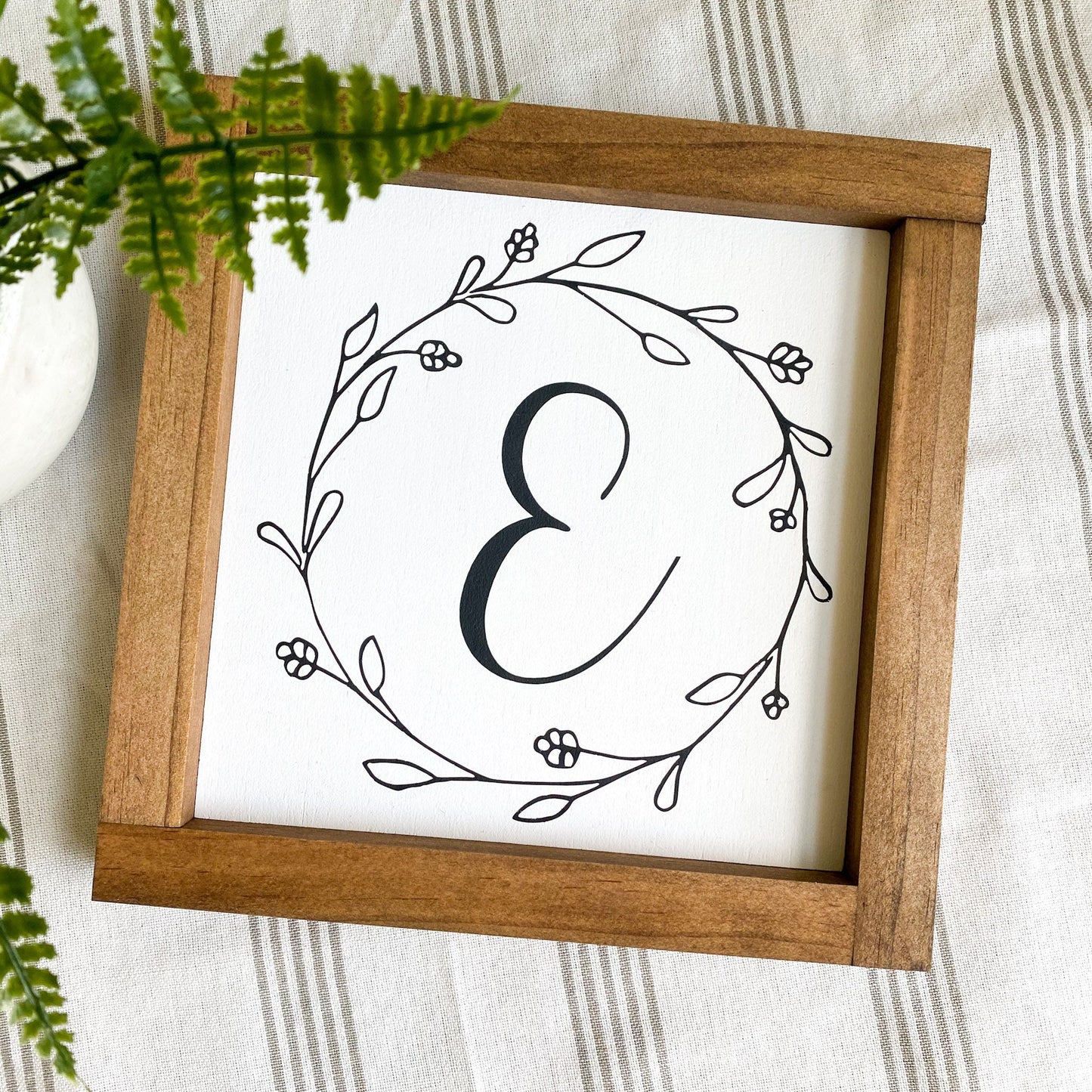 Monogram Family Initial Wood Sign for Gallery Wall, Bridal Shower Gift, Housewarming Gift,  Family Initial Sign, Personalized Sign