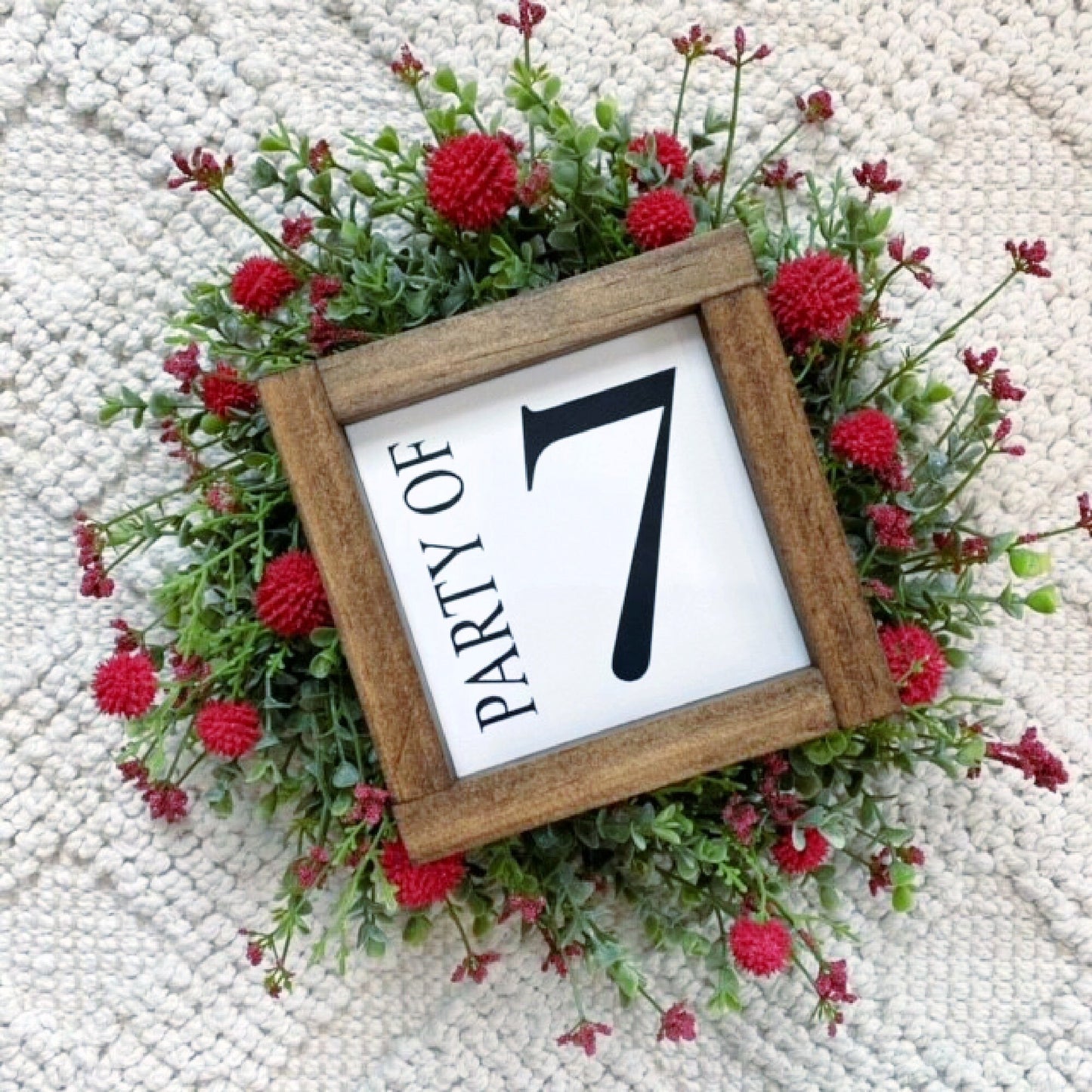 Party of Sign, Number Party of Sign, Family Number Sign, Family Party of Sign, Baby Shower, Farmhouse Decor, Gallery Wall Sign, Number Sign
