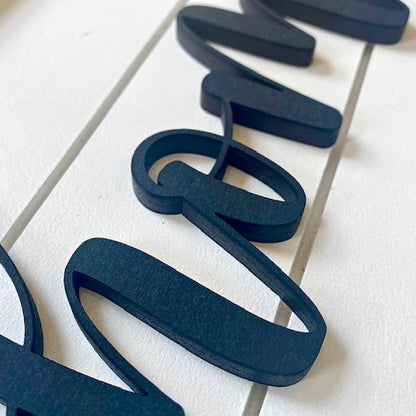 Home Wood Sign with Faux Shiplap for Entryway or Gallery Wall, 3D Wood Sign, Home Sign, First Time Buyer, Farmhouse Decor, Real Estate Gift