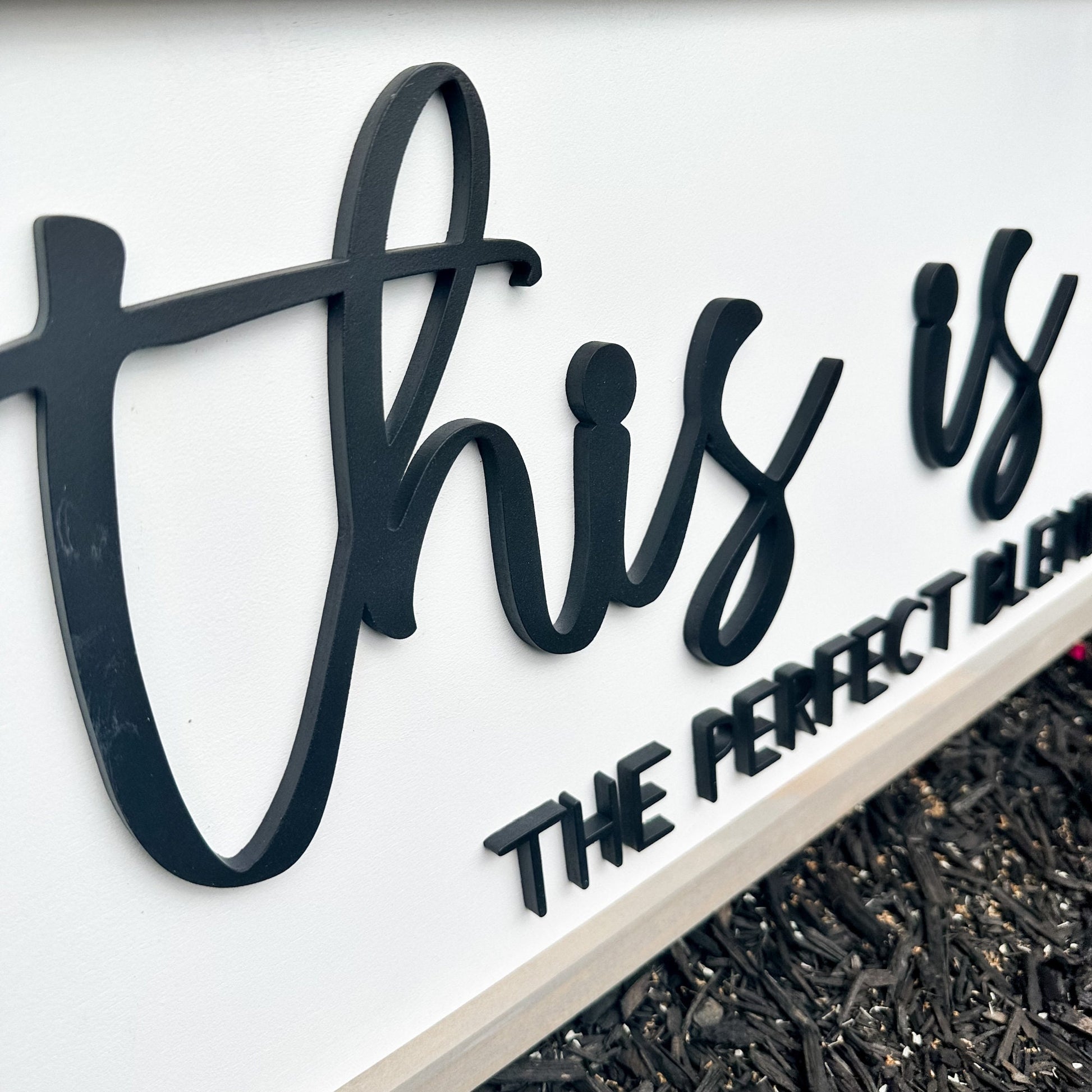 Blended Family Wood Sign, This Is Us, Housewarming Gift,  Blended Family Wedding Gift, The Perfect Blend,  3D Lettering