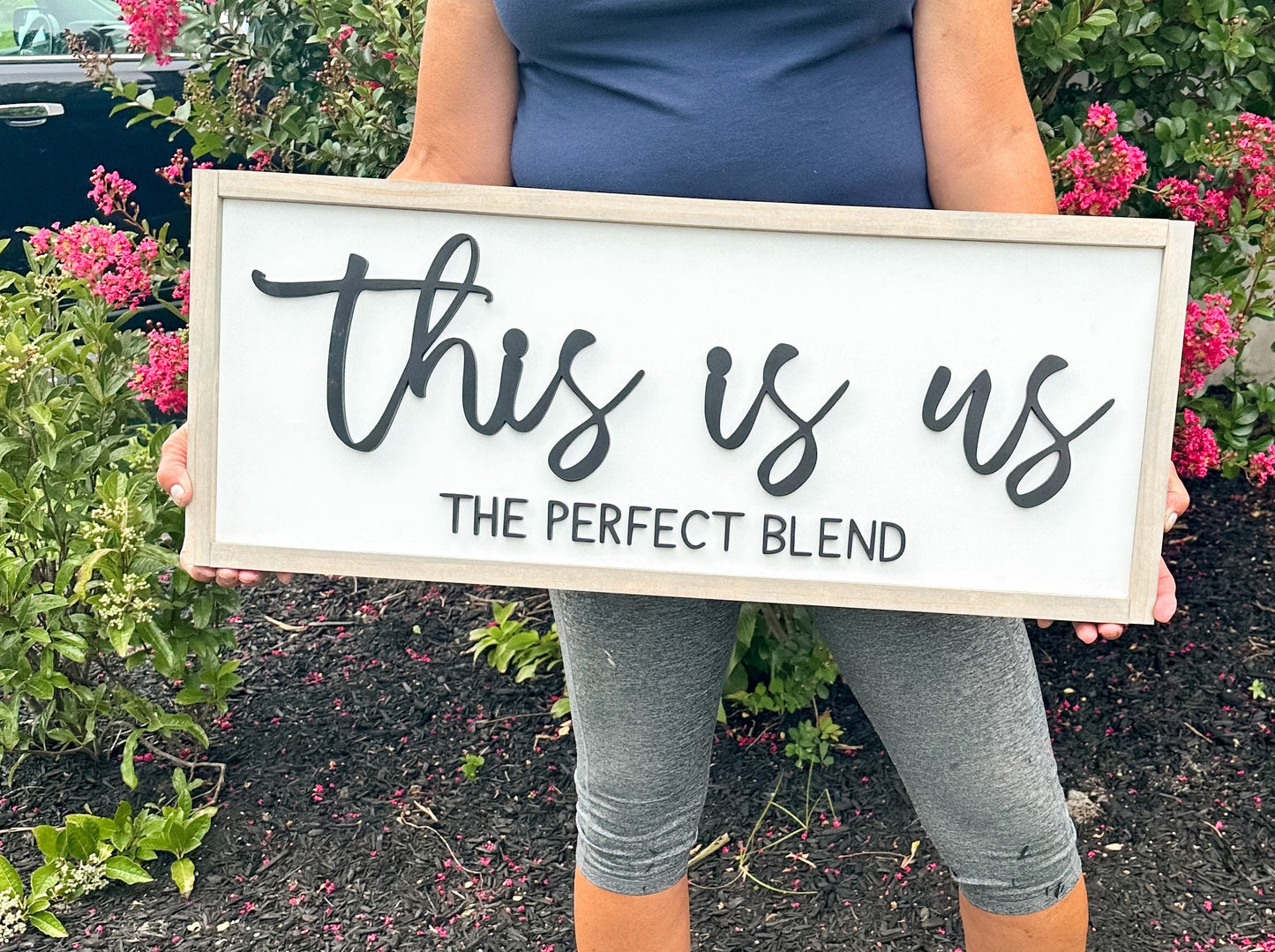 Blended Family Wood Sign, This Is Us, Housewarming Gift,  Blended Family Wedding Gift, The Perfect Blend,  3D Lettering