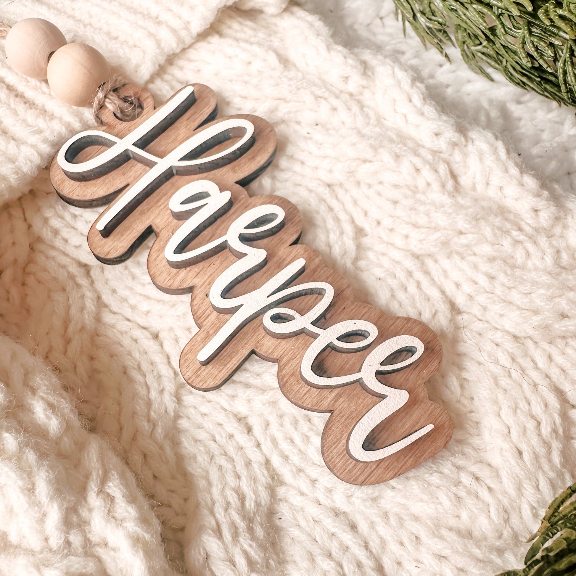 Personalized Christmas Stocking Tags, Wood Gift Tags, Custom Name Tags, Stocking Name Tag, Wooden Name Tag, Gift Name Tag, Christmas Decor