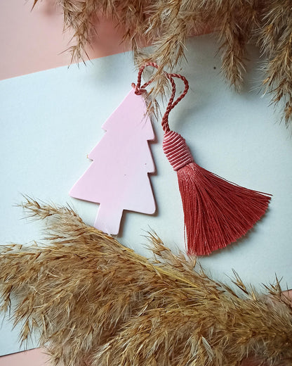 Pink Polymer Clay tree Bookmark, Gift for a Book Lover, Anniversary Gift, Birthday Gift  Friend, Custom Christmas reader, Book Lovers Club,