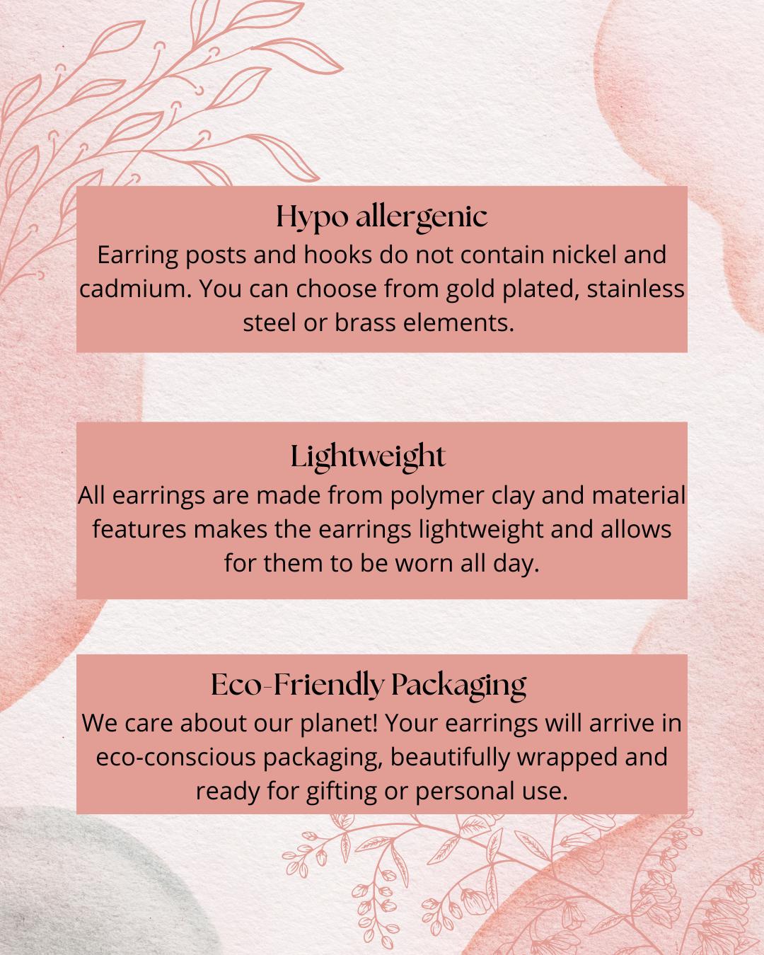 autumn wreath earrings, hypoallergenic, polymer clay dangles